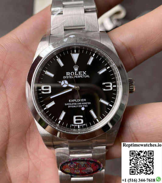 Rolex Explorer M214270-0003 39Mm Clean Factory Steel Strap-Rep Time Watches