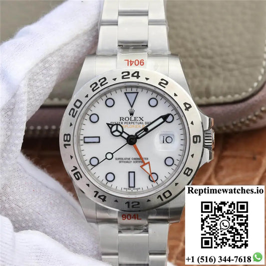Rolex Explorer M216570-0001 GM Factory V4 Stainless Steel White Dial - Watches