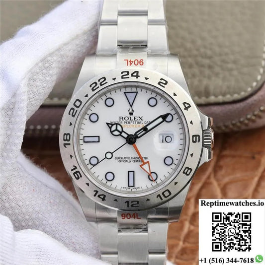 Rolex Explorer M216570-0001 Gm Factory V4 Stainless Steel White Dial-Rep Time Watches