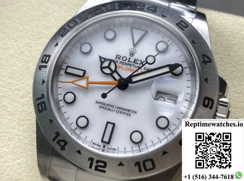 Rolex Explorer M226570-0001 Ar Factory White Dial-Rep Time Watches