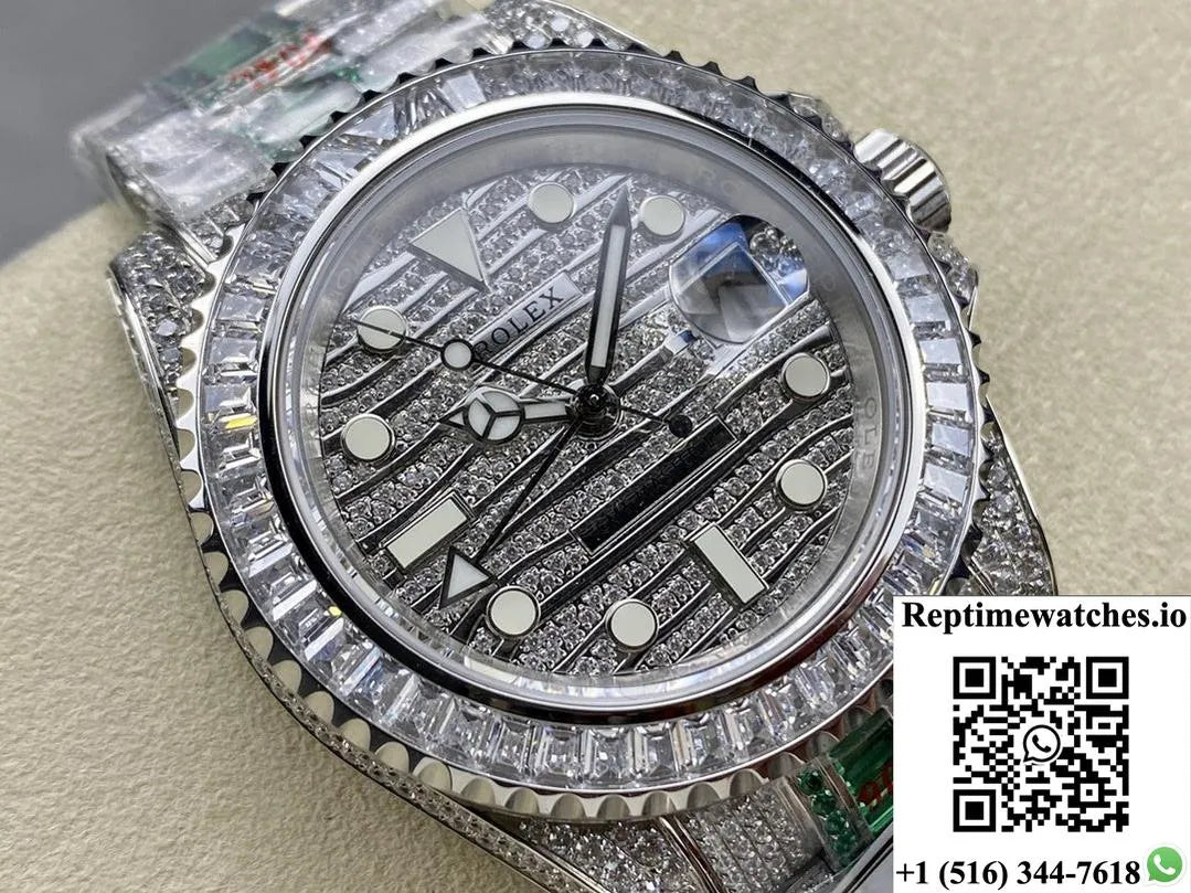 Rolex Gmt Master 116769Tbr-74780B Amg Factory Diamond Bezel-Rep Time Watches