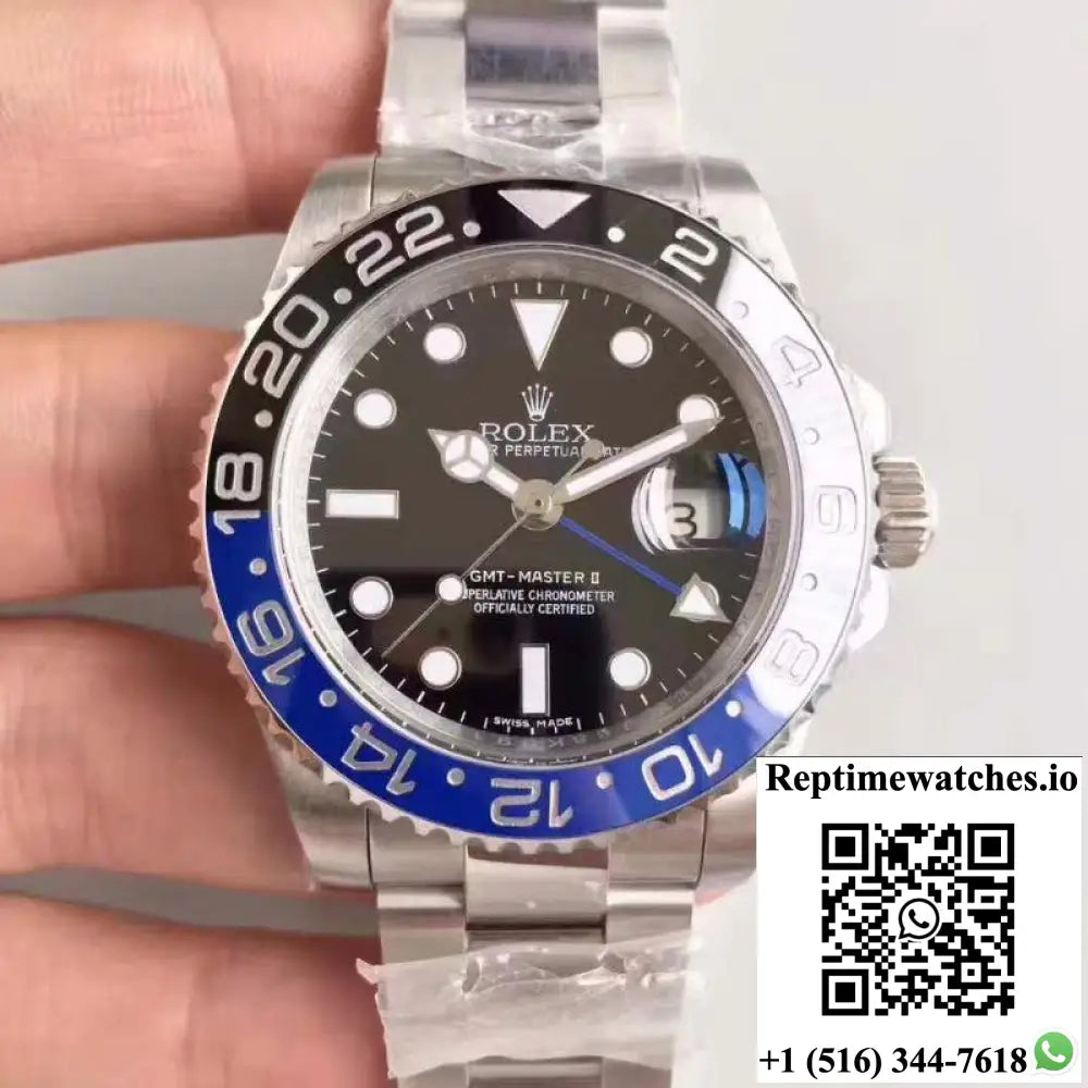 Rolex GMT Master II 116710BLNR Noob Factory V8 Black Dial - Watches