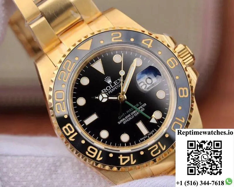 Rolex Gmt Master Ii 116718 Ew Factory Black Dial-Rep Time Watches