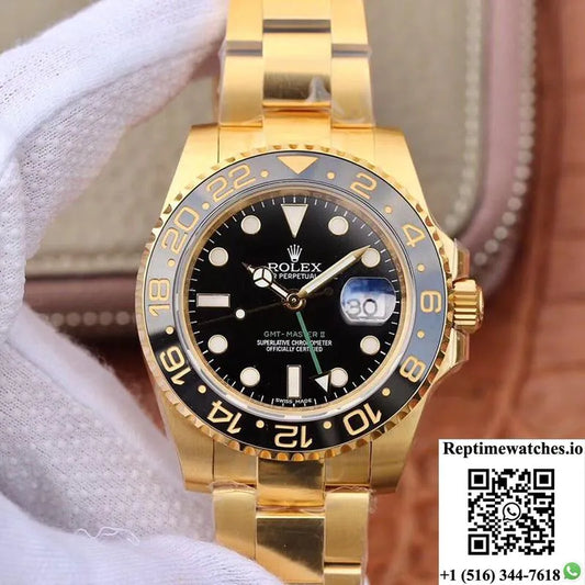 Rolex Gmt Master Ii 116718 Ew Factory Black Dial-Rep Time Watches