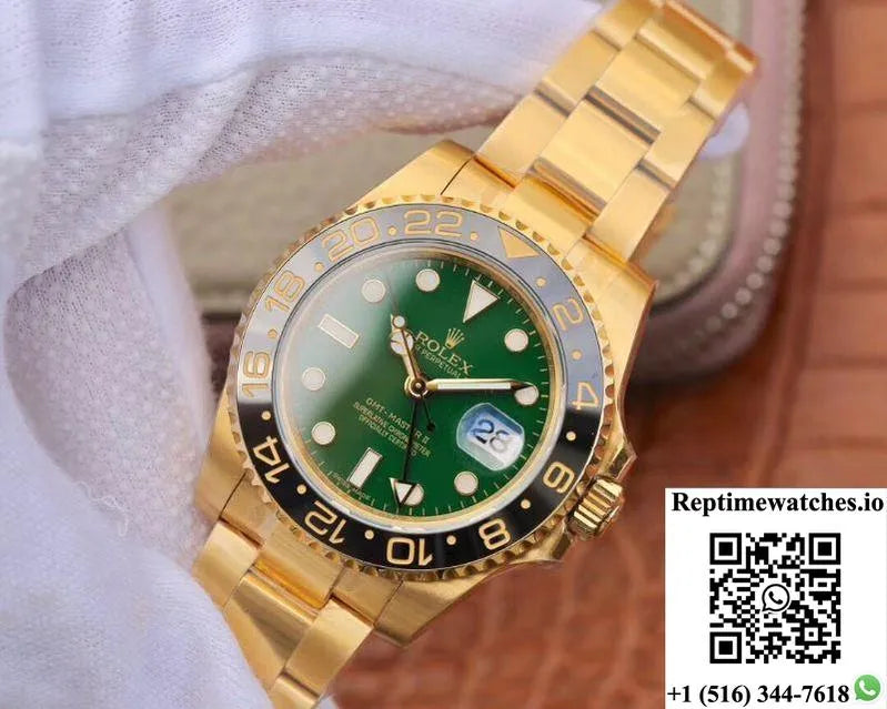 Rolex Gmt Master Ii 116718Ln Ew Factory Green Dial-Rep Time Watches