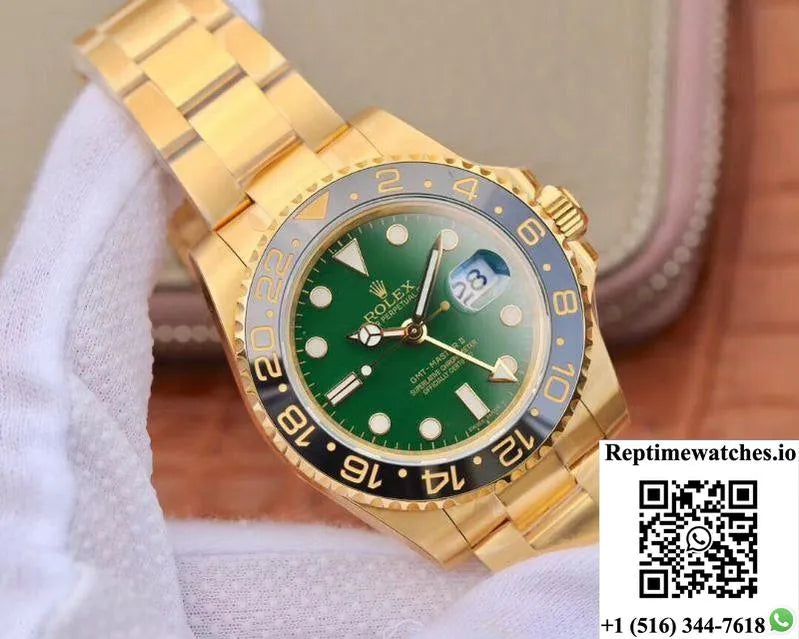 Rolex Gmt Master Ii 116718Ln Ew Factory Green Dial-Rep Time Watches