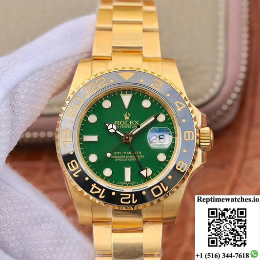 Rolex Gmt Master Ii 116718Ln Ew Factory Green Dial-Rep Time Watches