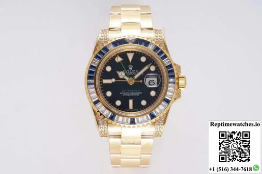 Rolex GMT Master II 116758 SAru ROF Factory Blue White Diamond AI Factory