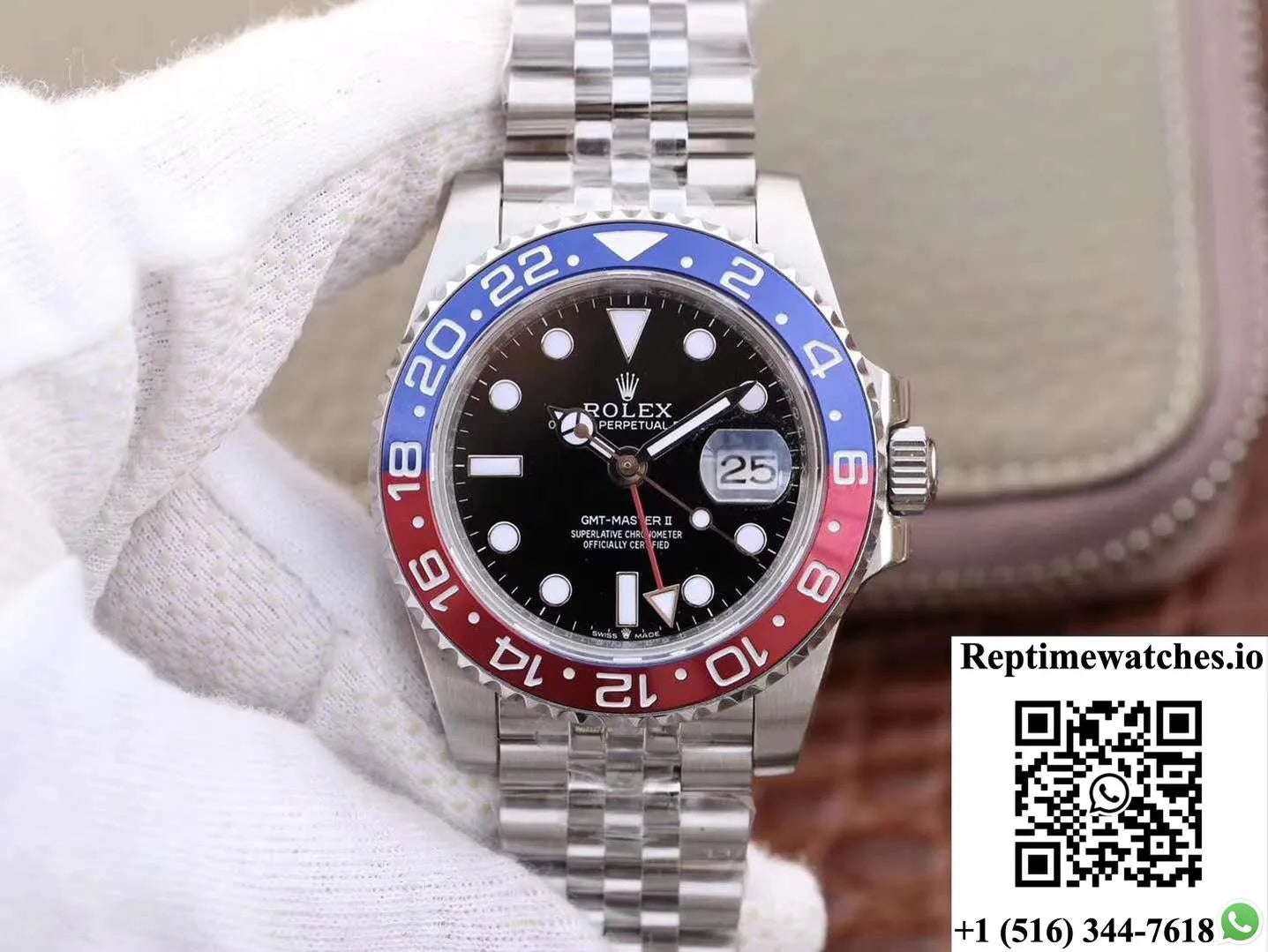 Rolex Gmt Master Ii 126710Blro Gm Factory Black Dial-Rep Time Watches