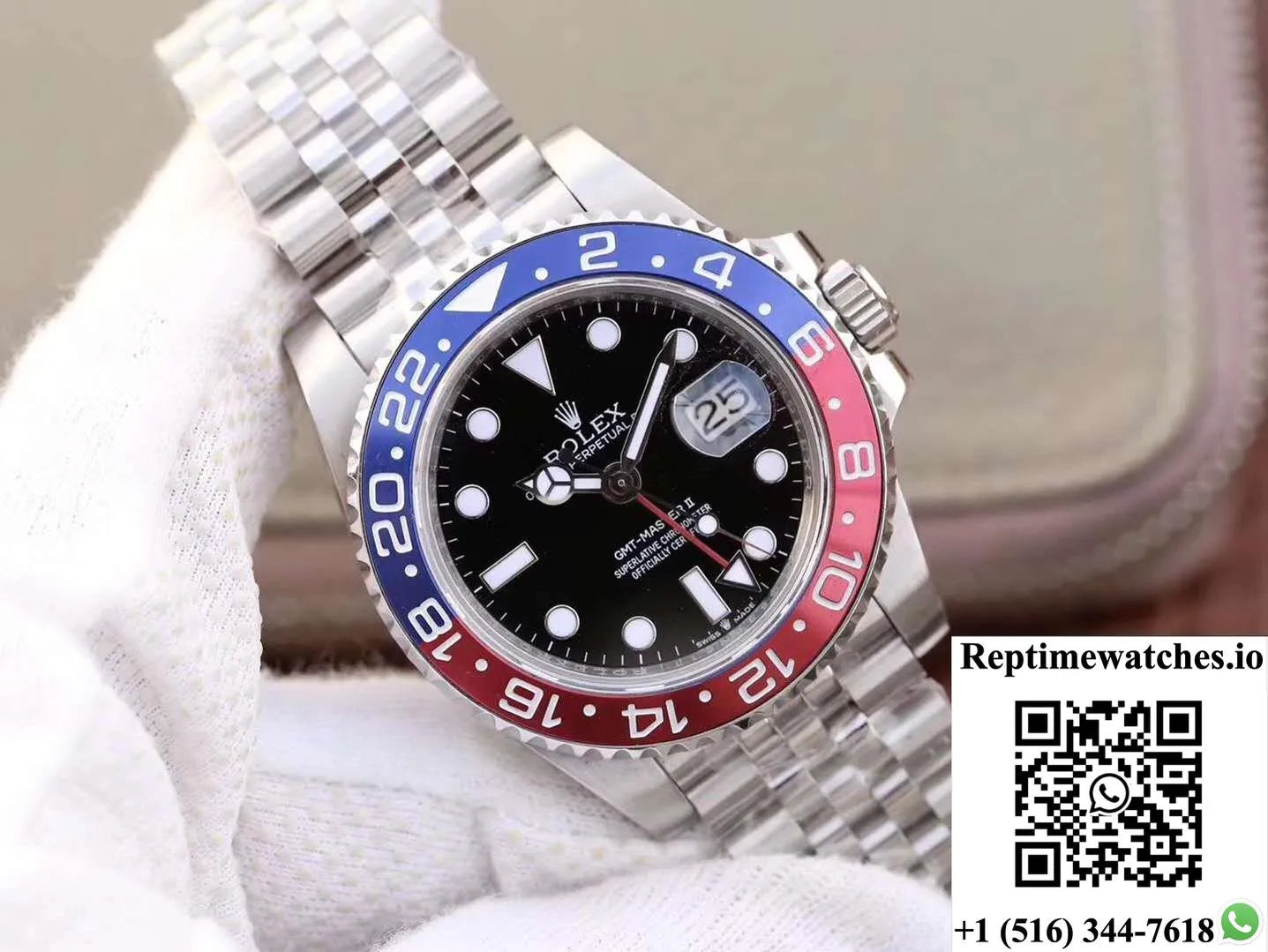 Rolex Gmt Master Ii 126710Blro Gm Factory Black Dial-Rep Time Watches