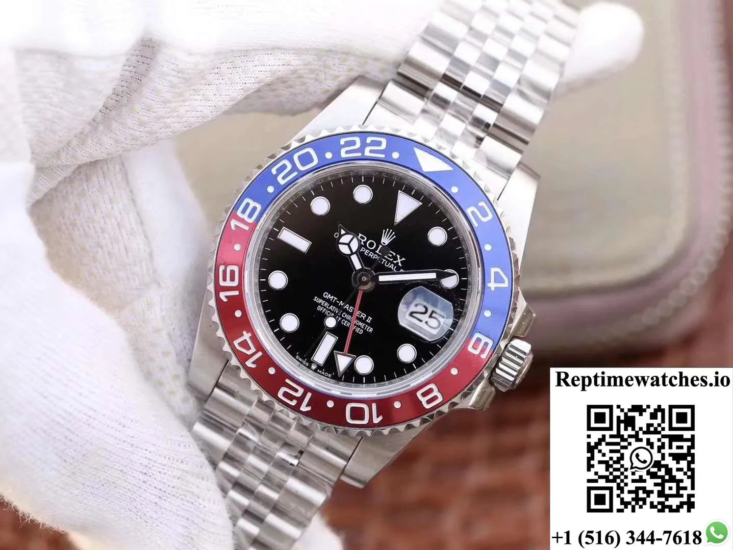 Rolex Gmt Master Ii 126710Blro Gm Factory Black Dial-Rep Time Watches