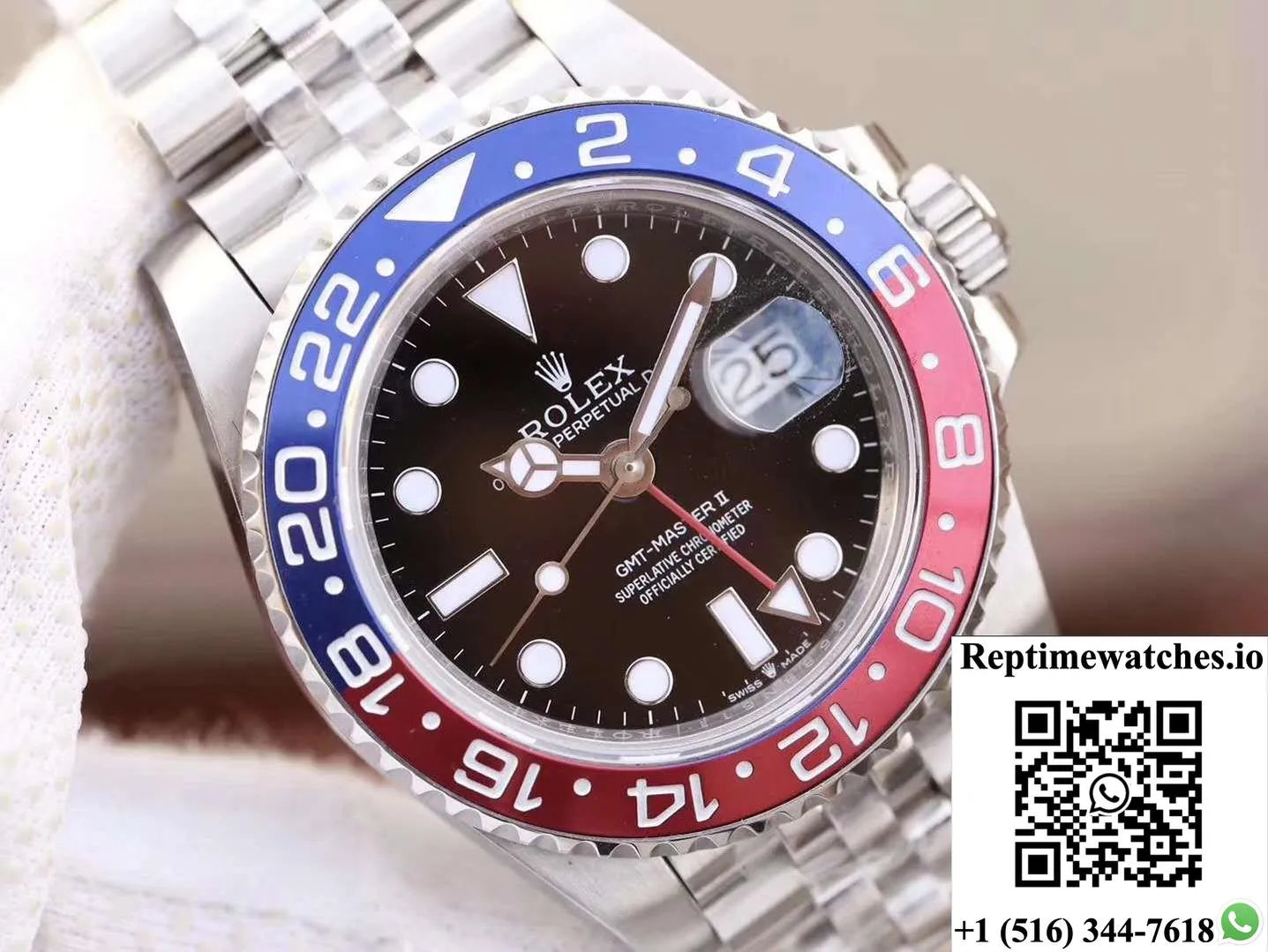 Rolex Gmt Master Ii 126710Blro Gm Factory Black Dial-Rep Time Watches