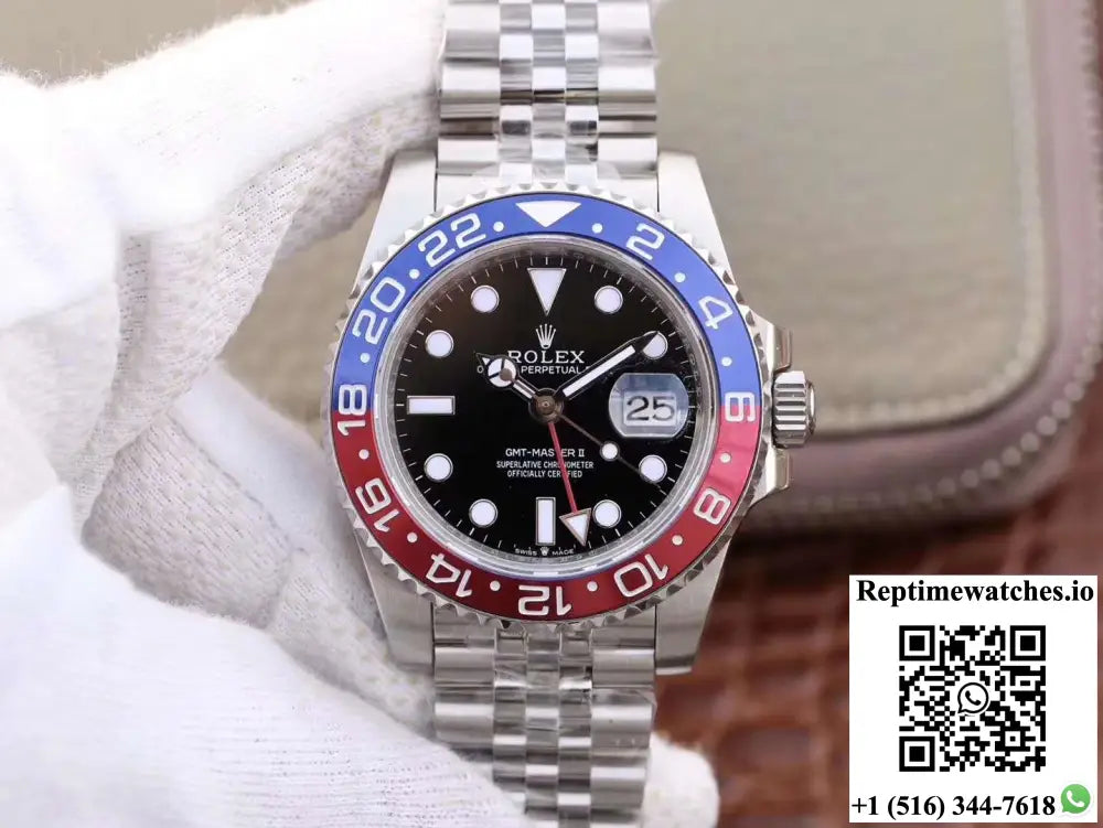 Rolex GMT Master II 126710BLRO GM Factory Black Dial - Watches