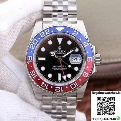 Rolex Gmt Master Ii 126710Blro Gm Factory Black Dial-Rep Time Watches
