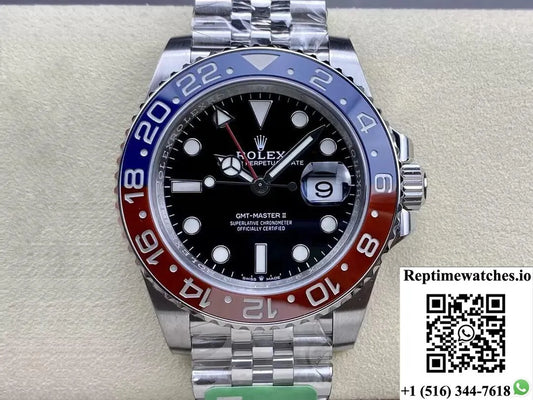 Rolex Gmt Master Ii M126710Blro-0001 C+ Factory Stainless Steel-Rep Time Watches