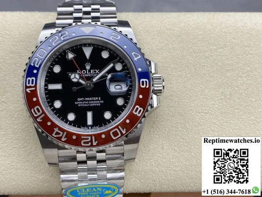 Rolex GMT Master II M126710BLRO-0001 Clean Factory V3 Steel Strap - Watches