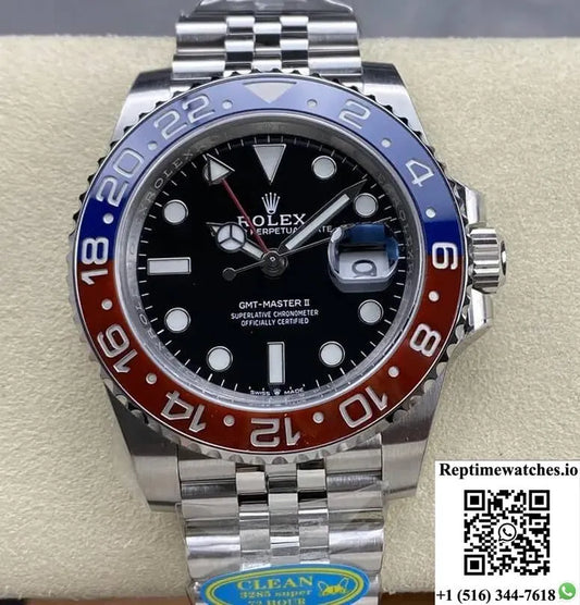 Rolex Gmt Master Ii M126710Blro-0001 Clean Factory V3 Steel Strap-Rep Time Watches
