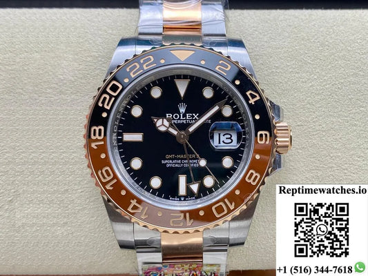 Rolex Gmt Master Ii M126711Chnr-0002 Clean Factory Rose Gold-Rep Time Watches