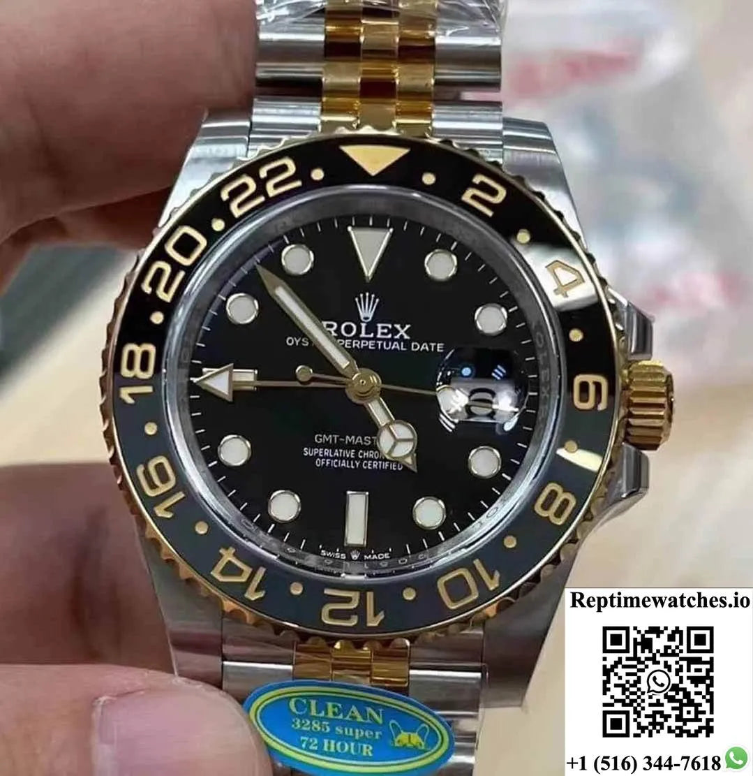 Rolex Gmt Master Ii M126713Grnr-0001 Clean Factory Black Dial-Rep Time Watches