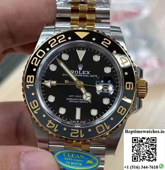 Rolex Gmt Master Ii M126713Grnr-0001 Clean Factory Black Dial-Rep Time Watches