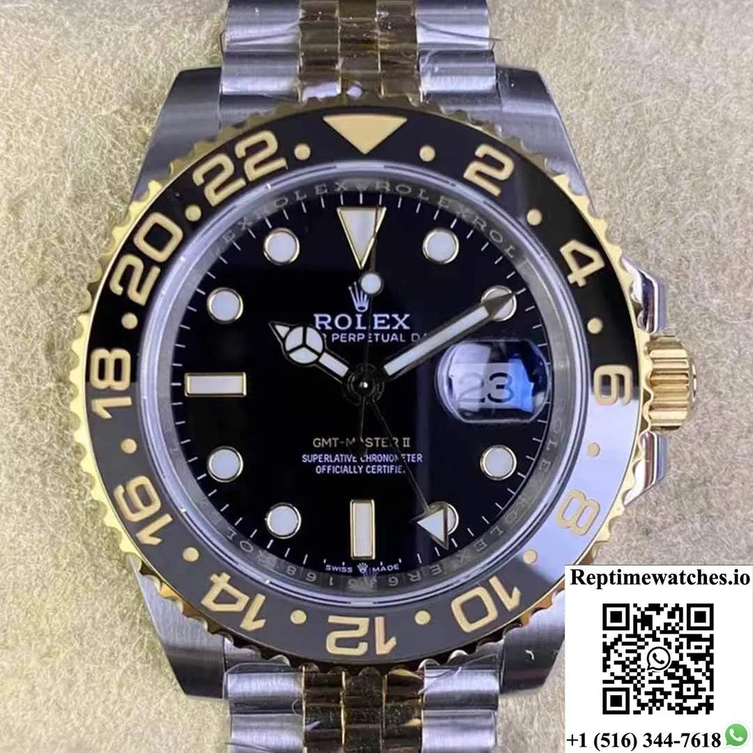 Rolex Gmt Master Ii M126713Grnr-0001 Ew Factory Yellow Gold-Rep Time Watches