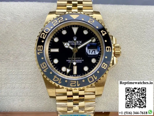Rolex GMT Master II M126718GRNR-0001 Clean Factory Yellow Gold - Watches