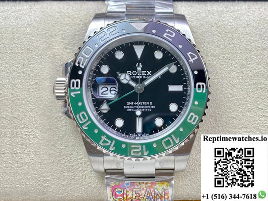 Rolex Gmt Master Ii M126720Vtnr-0001 Clean Factory Black Dial-Rep Time Watches