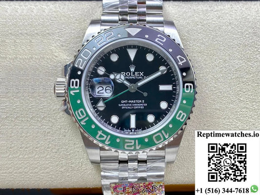 Rolex Gmt Master Ii M126720Vtnr-0002 Clean Factory Black Dial-Rep Time Watches