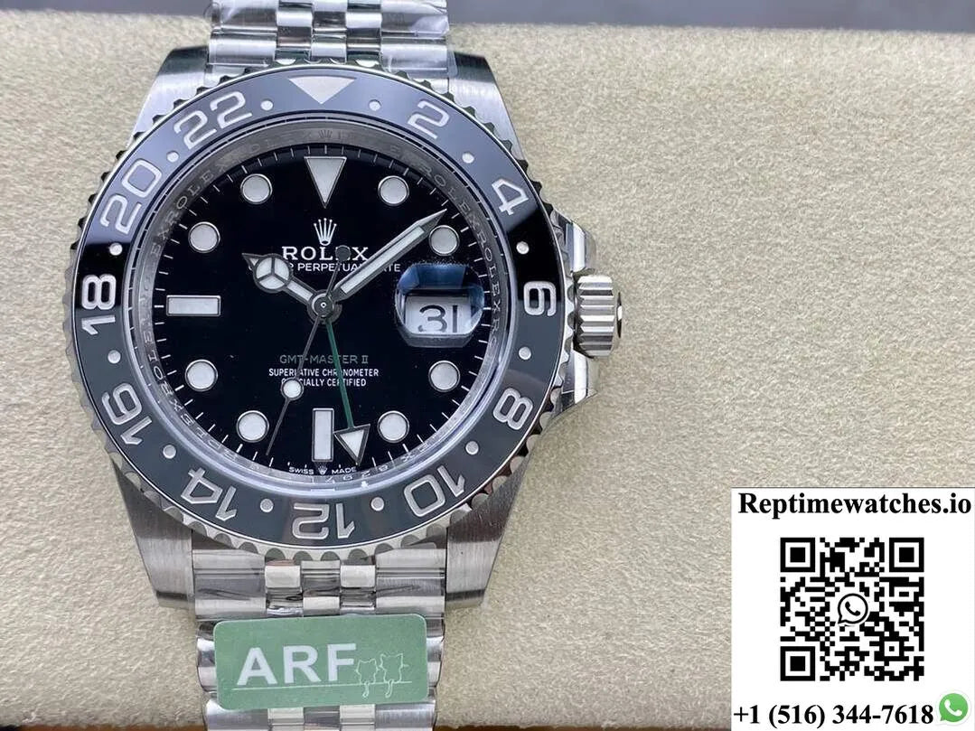 Rolex Greenwich Ii Gmt M126710Grnr-0003 Black Dial Ar Factory-Rep Time Watches