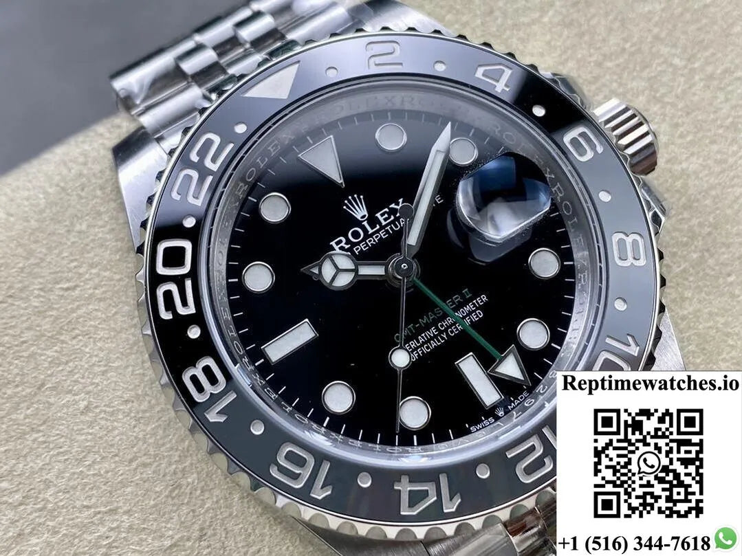 Rolex Greenwich Ii Gmt M126710Grnr-0003 Black Dial Ar Factory-Rep Time Watches