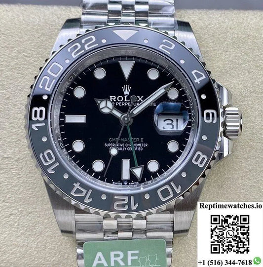Rolex Greenwich Ii Gmt M126710Grnr-0003 Black Dial Ar Factory-Rep Time Watches