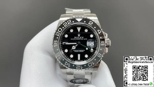 Rolex Greenwich II GMT M126710grnr-0004 black grey bezel clean factory black dial 40mm - Watches
