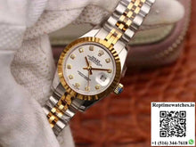 Rolex Lady Datejust 18K Gold 28MM Silver Dial - Watches