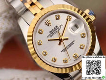 Rolex Lady Datejust 18K Gold 28MM Silver Dial - Watches