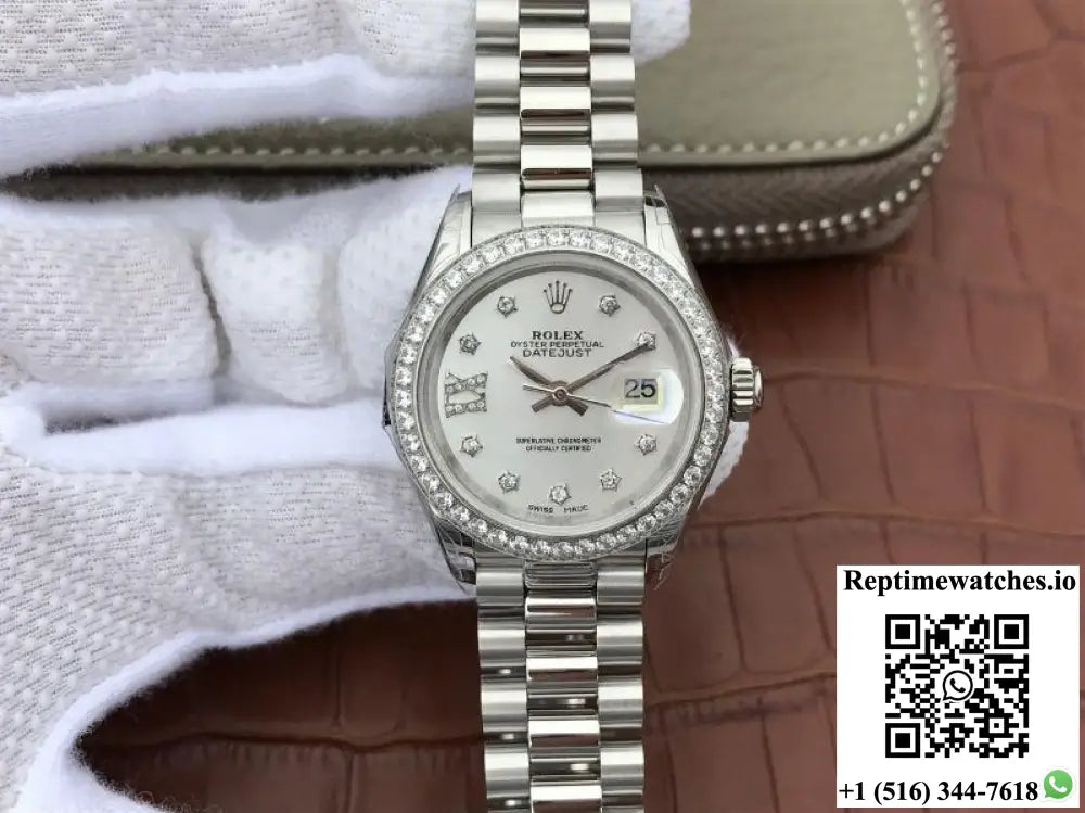 Rolex Lady Datejust 279136RBR 28mm Silver Dial - Watches