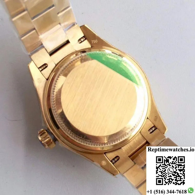 Rolex Lady Datejust 279138Rbr 28Mm Yellow Gold Champagne Dial-Rep Time Watches