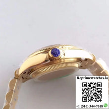 Rolex Lady Datejust 279138RBR 28MM Yellow Gold Champagne Dial - Watches