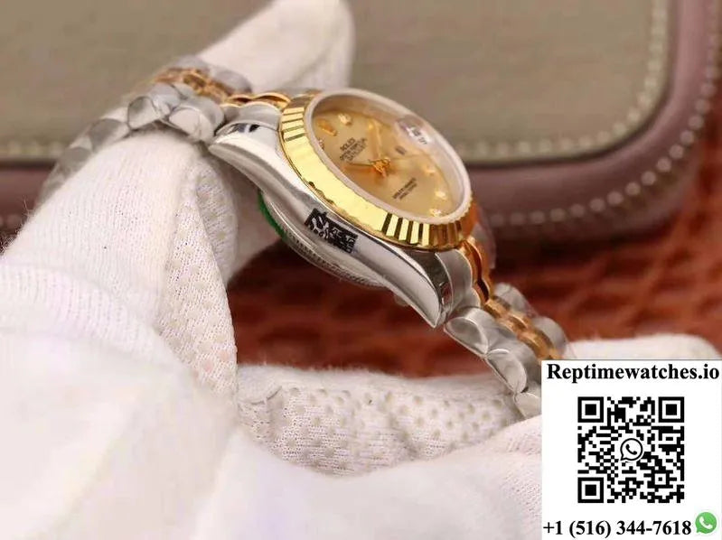 Rolex Lady Datejust 28Mm 18K Gold Dial-Rep Time Watches