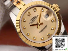 Rolex Lady Datejust 28mm 18K Gold Dial - Watches