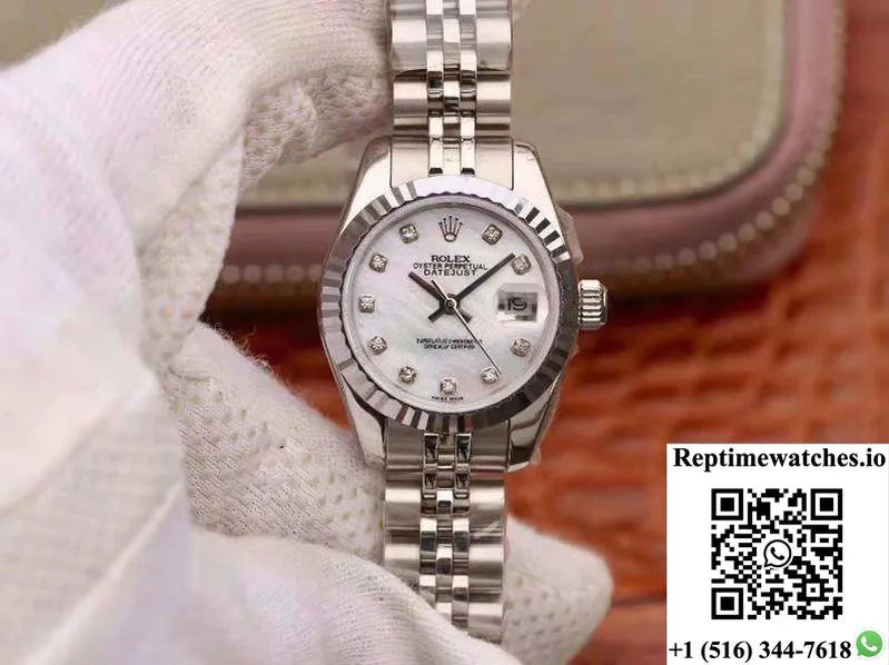 Rolex Lady Datejust 28Mm White Dial-Rep Time Watches
