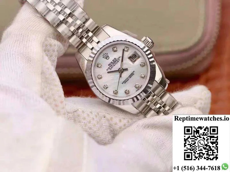 Rolex Lady Datejust 28Mm White Dial-Rep Time Watches
