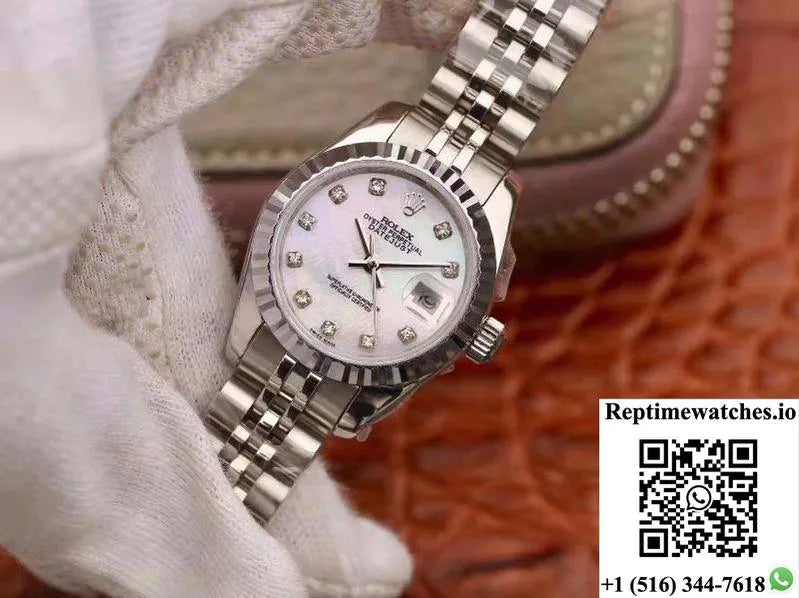 Rolex Lady Datejust 28Mm White Dial-Rep Time Watches