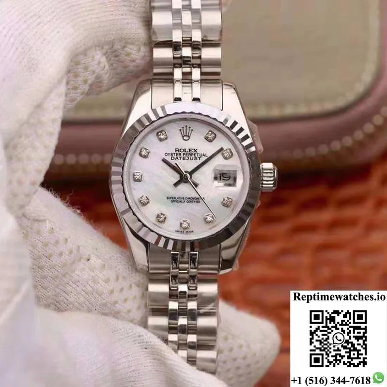 Rolex Lady Datejust 28Mm White Dial-Rep Time Watches