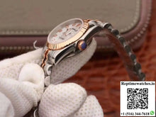 Rolex Lady Datejust Rose Gold 28MM White Enamel Dial - Watches