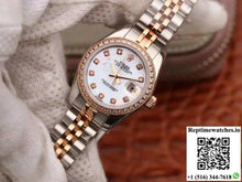 Rolex Lady Datejust Two Tone Bracelet 28MM Enamel Dial - Watches