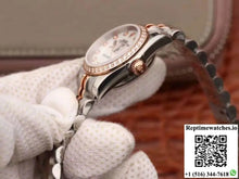 Rolex Lady Datejust Two Tone Bracelet 28MM Enamel Dial - Watches