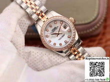 Rolex Lady Datejust Two Tone Bracelet 28MM Enamel Dial - Watches