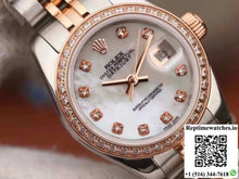 Rolex Lady Datejust Two Tone Bracelet 28MM Enamel Dial - Watches