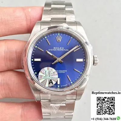 Rolex Oyster Perpetual 39 114300 Jf Factory Blue Dial-Rep Time Watches