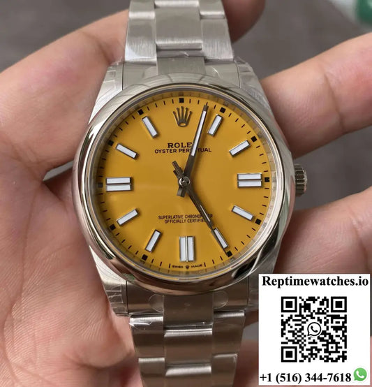 Rolex Oyster Perpetual 41MM M124300-0004 VS Factory Yellow Dial - Watches